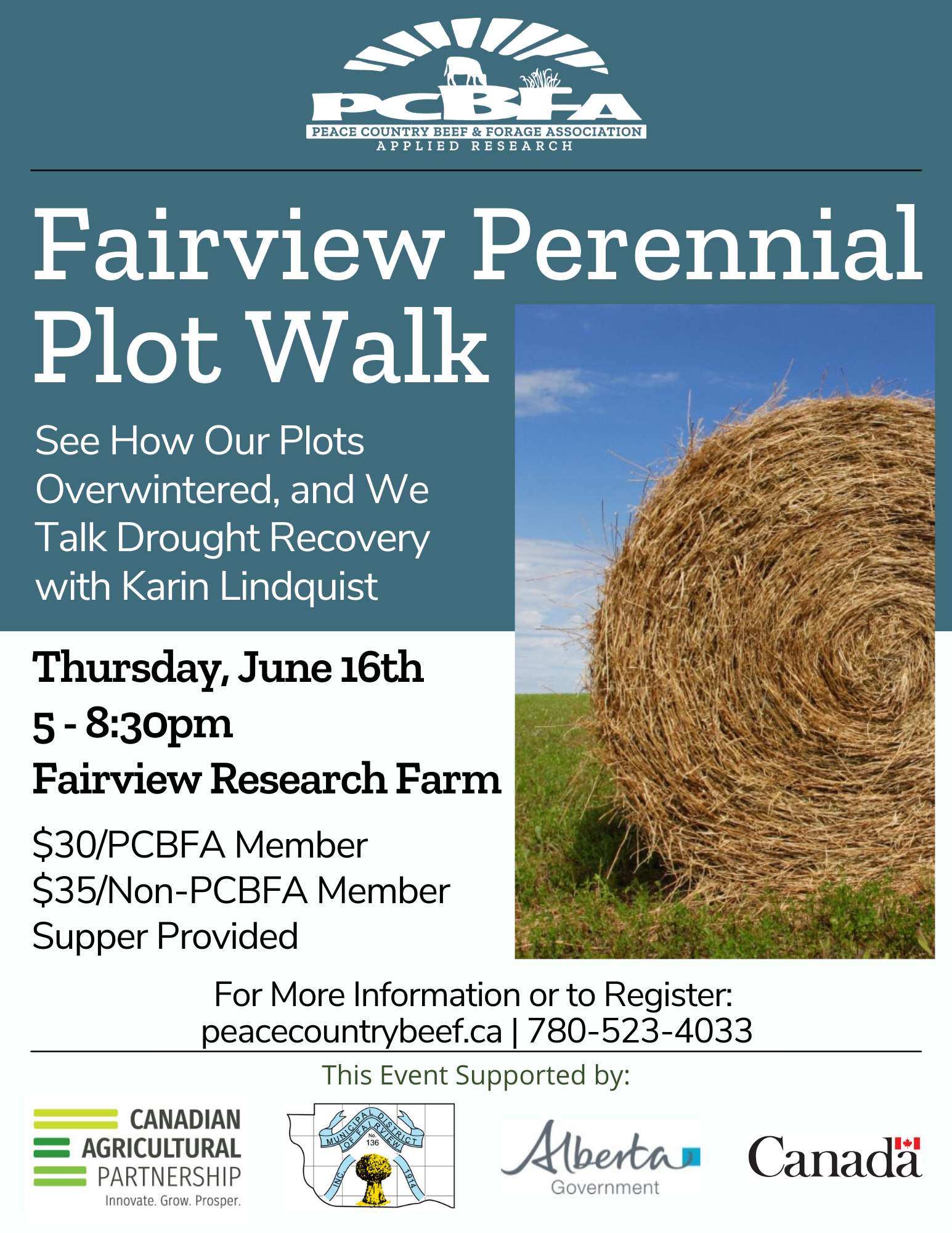 PCBFA Fairview Perennial Plot Walk Alberta Pulse Growers