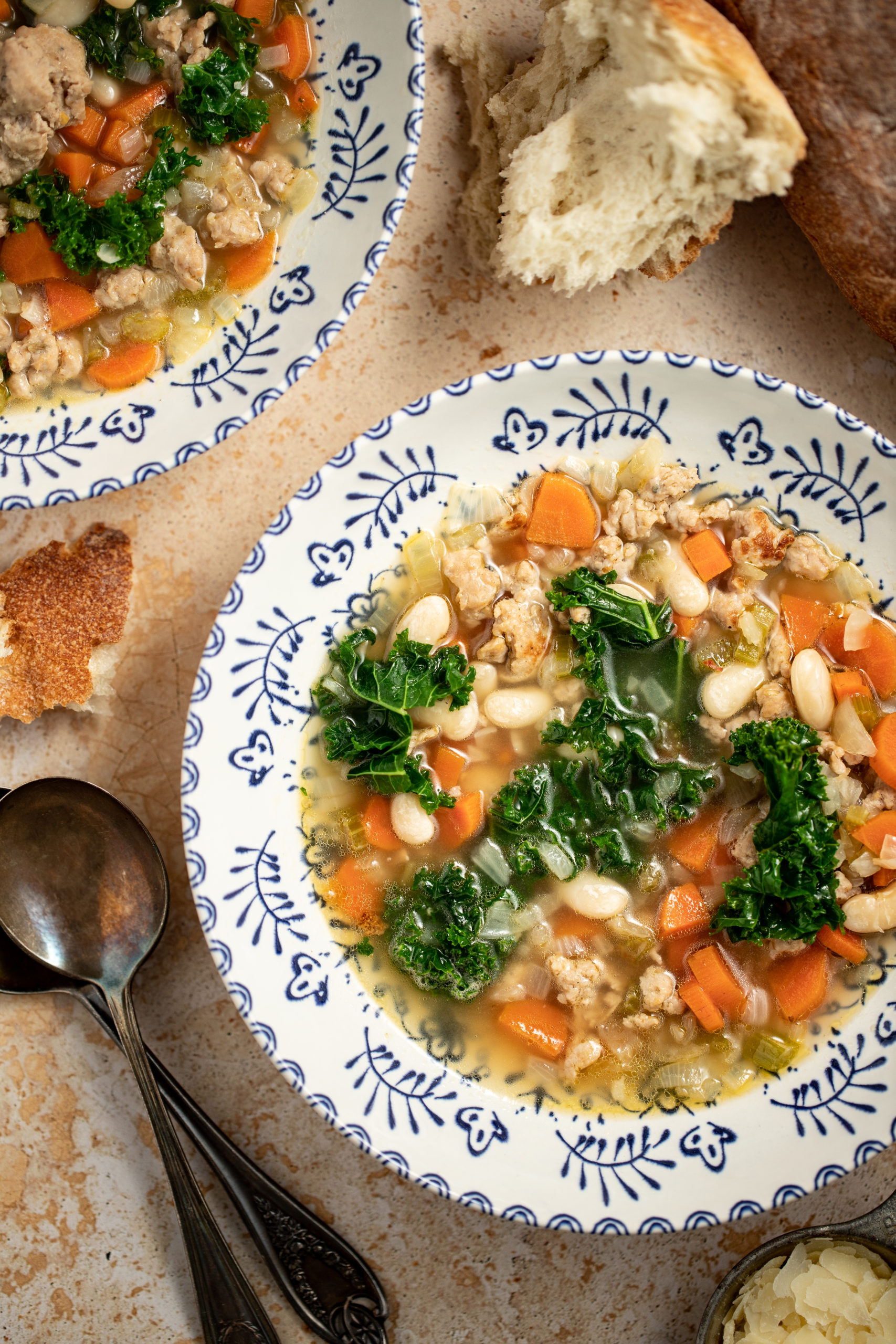Rustic Italian White Bean & Sausage Soup - Alberta Pulse Growers