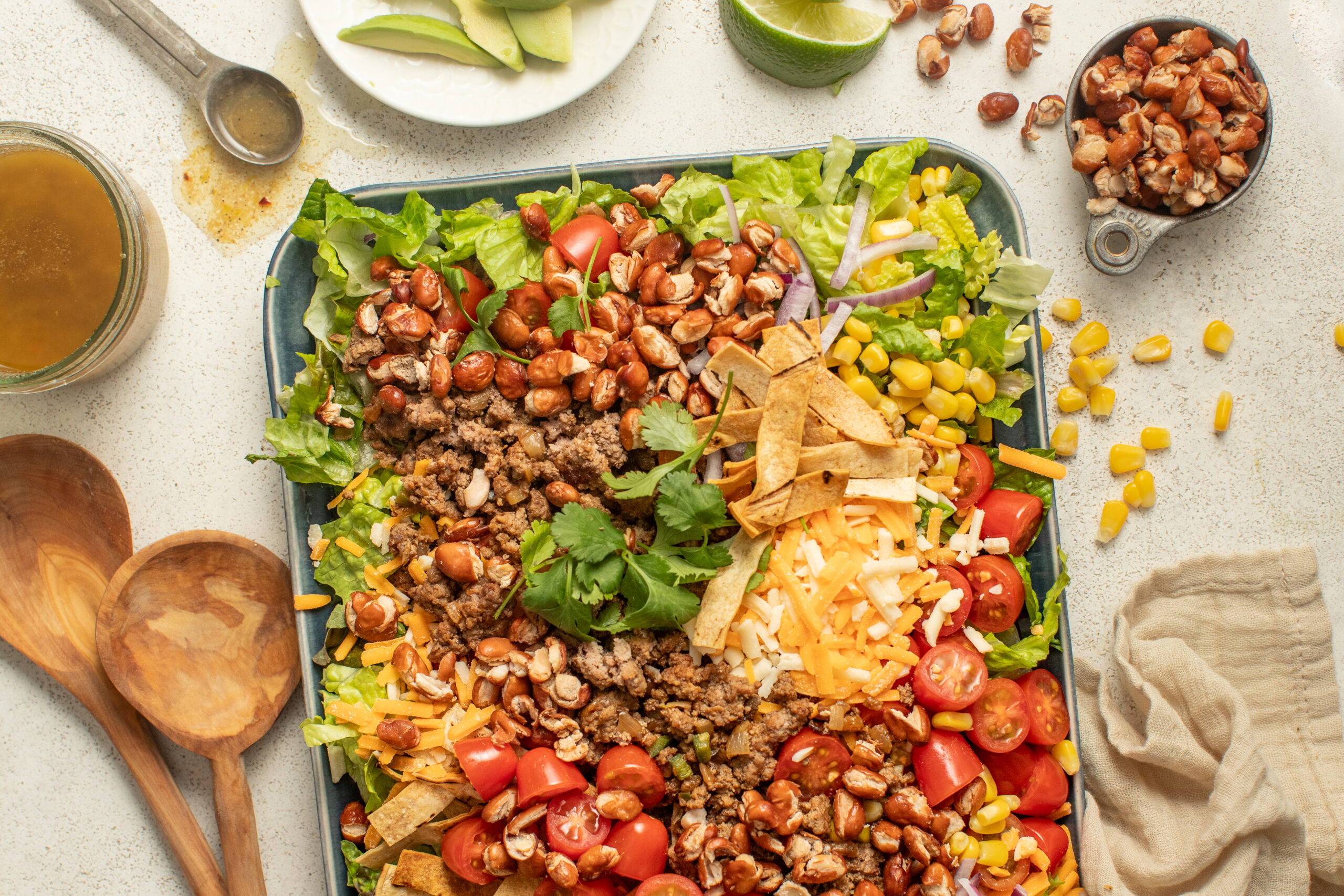 Taco Salad with Pinto Beans Alberta Pulse Growers