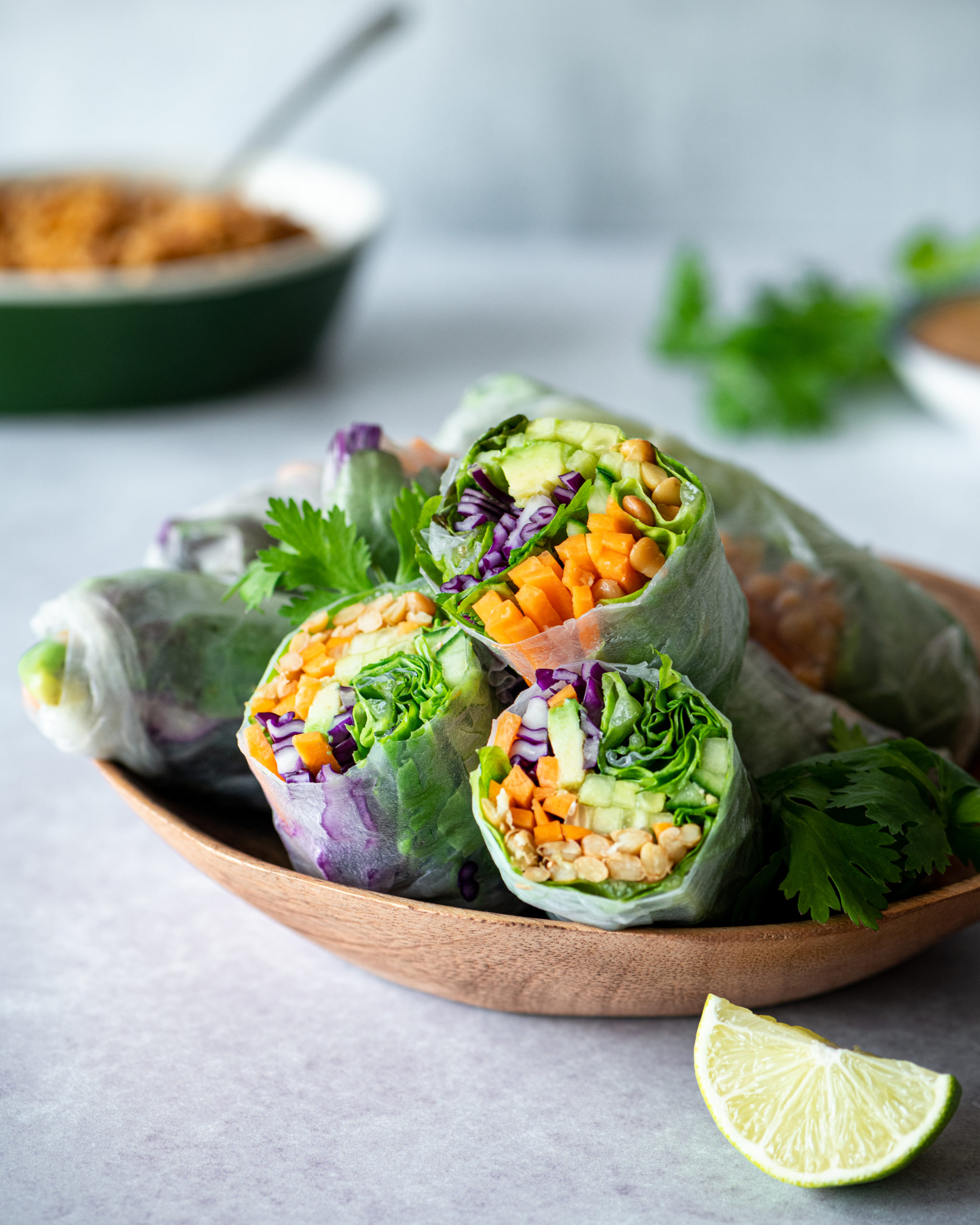 Lentil Salad Rolls