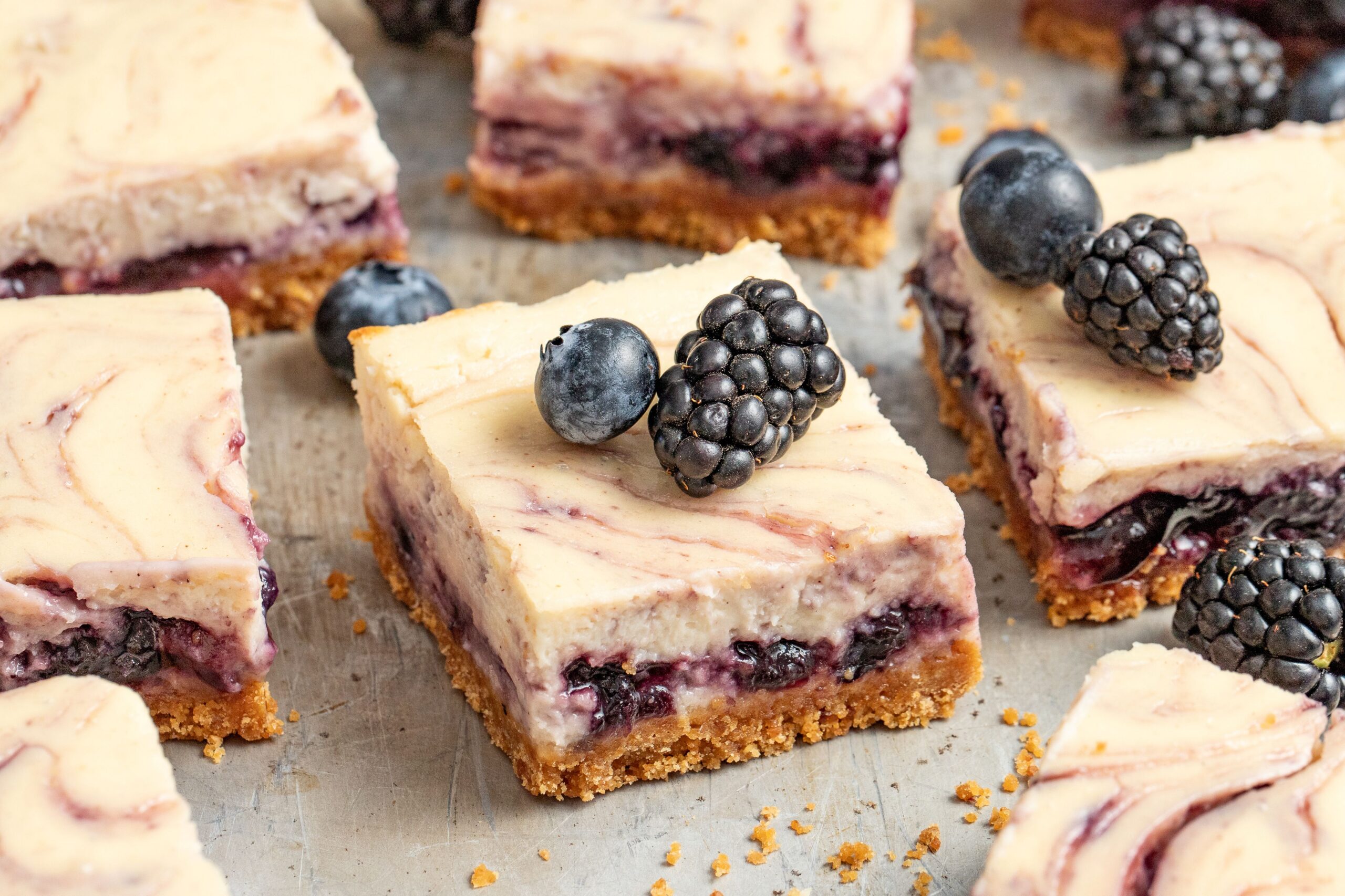 White Bean Berry Cheesecake Bars - Alberta Pulse Growers